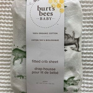 Burt's Bees Baby Organic Cotton Dinosaur Crib Sheet
